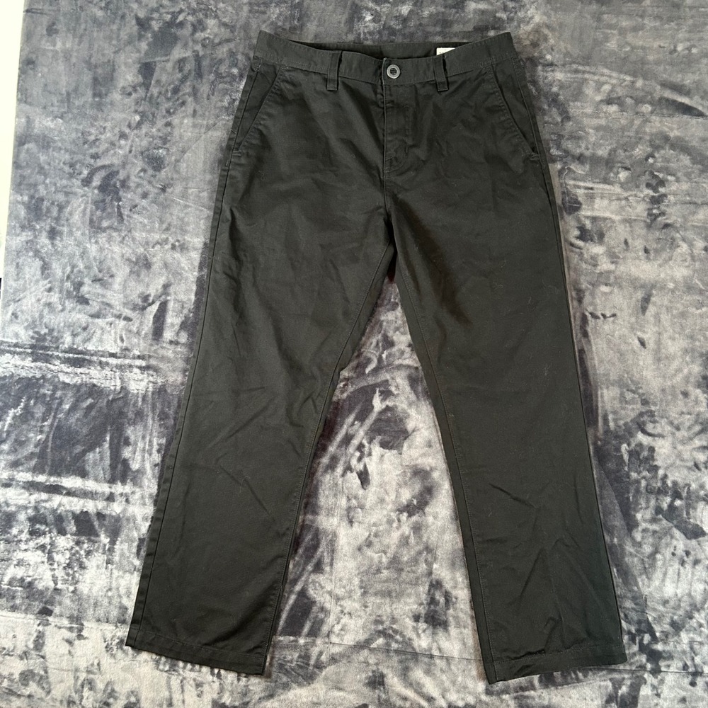 Volcom Chino Pants Mens 33 Black Frickin Modern Stretch A1132106